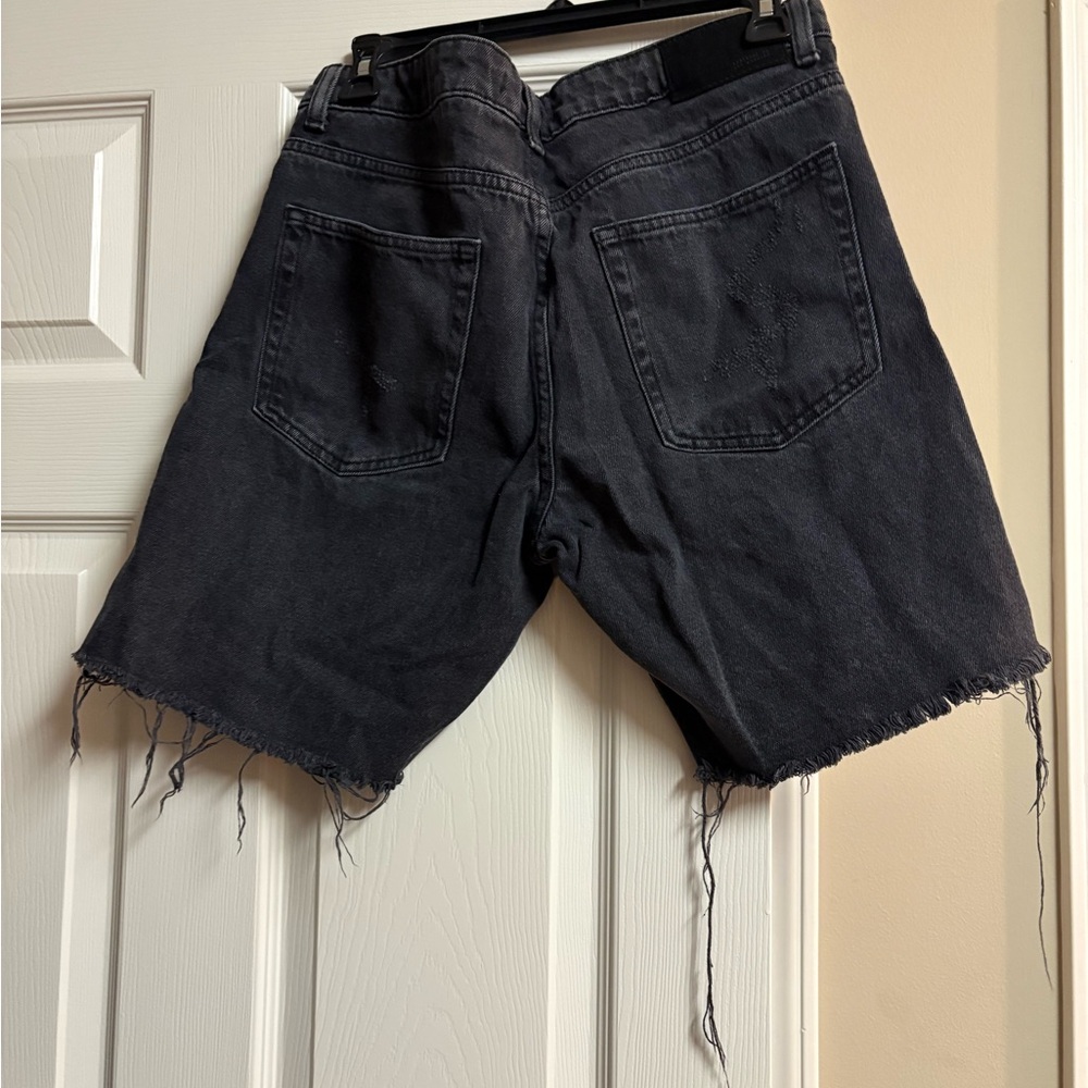 Men's Black Denim Shorts